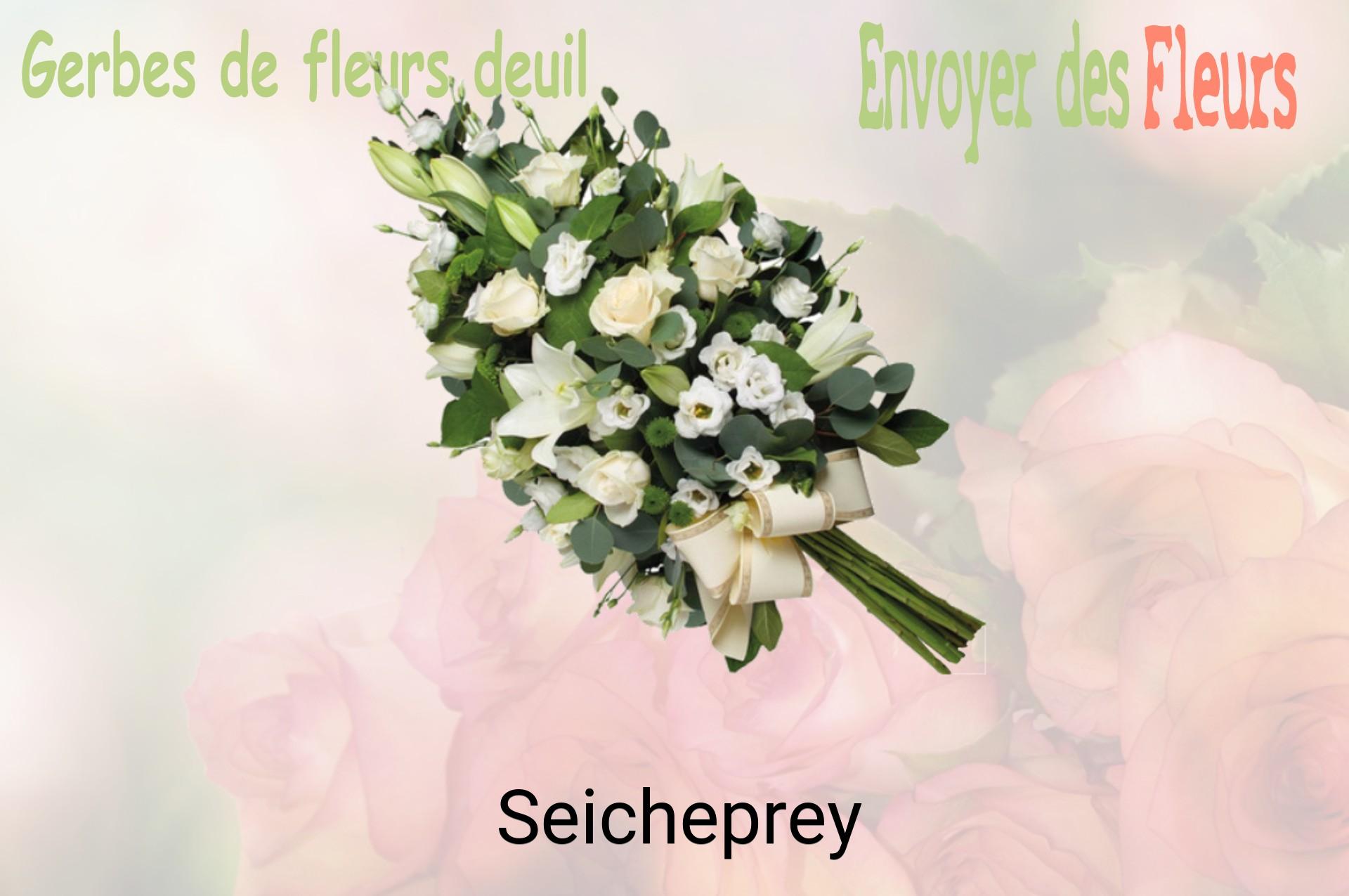 Gerbe de fleurs de deuil livrée à Seicheprey